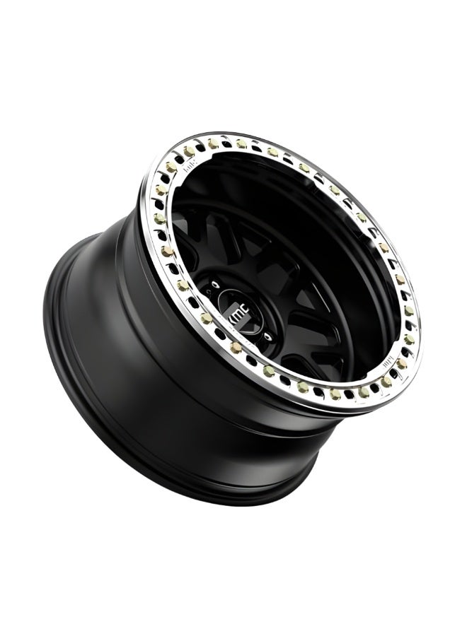 KMC KM235 (beadlock) GRENADE CRAWL 18X9 6X135 ET10 CB87.1 SATIN BLACK - Image 3